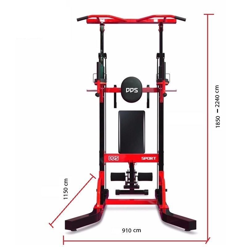 Kích thước lắp đặt ghế tạ DDS-7705D