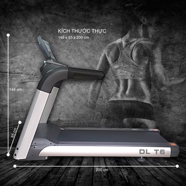 Kích thước lắp đặt máy chạy bộ DL-T6