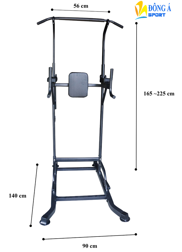 Kích thước lắp đặt xà đơn, xà kép đa năng T056