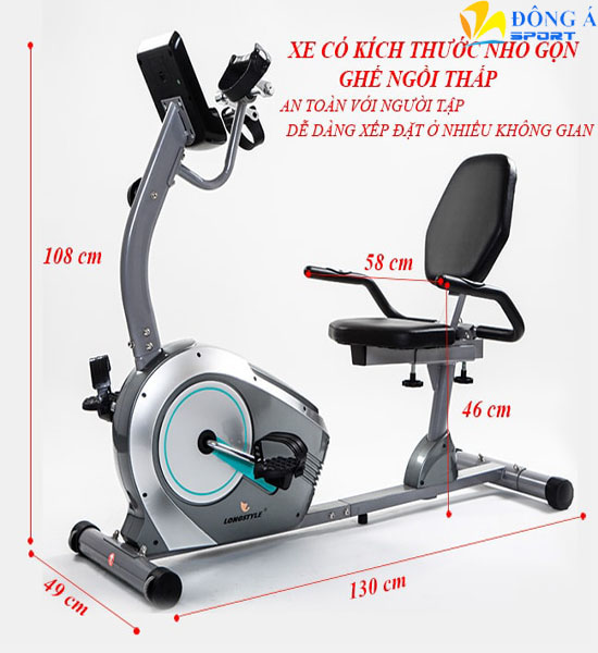 Kích thước xe đạp phục hồi chức năng BC51003