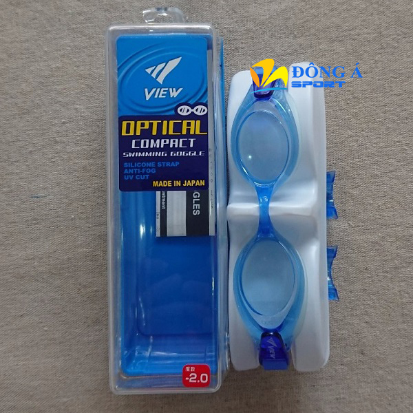 Kính bơi cận trẻ em V740SOP-BL thực tế