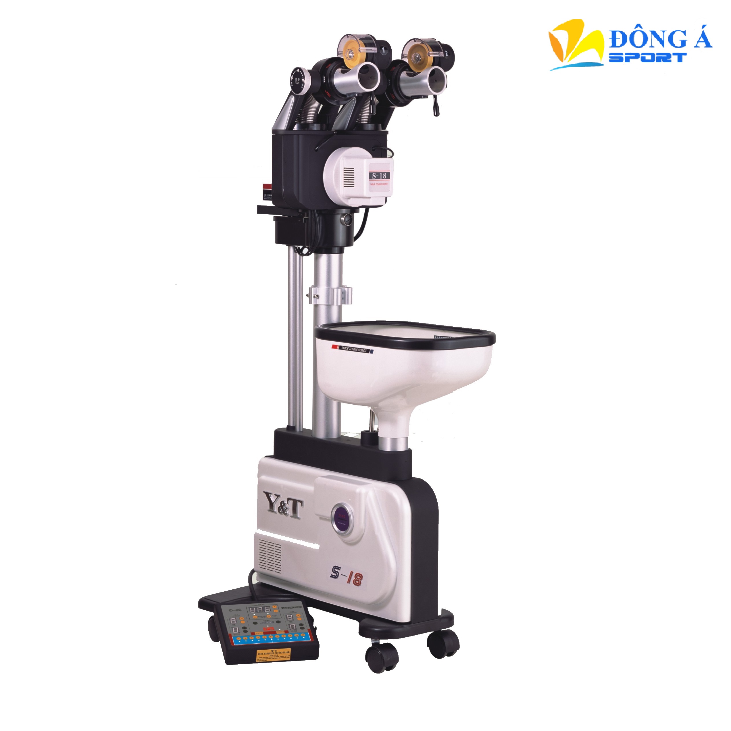 Máy bắn bóng bàn Y&T S18 2 nòng