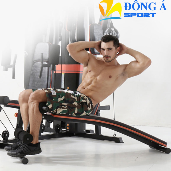 Tập cơ bụng với ghế cong