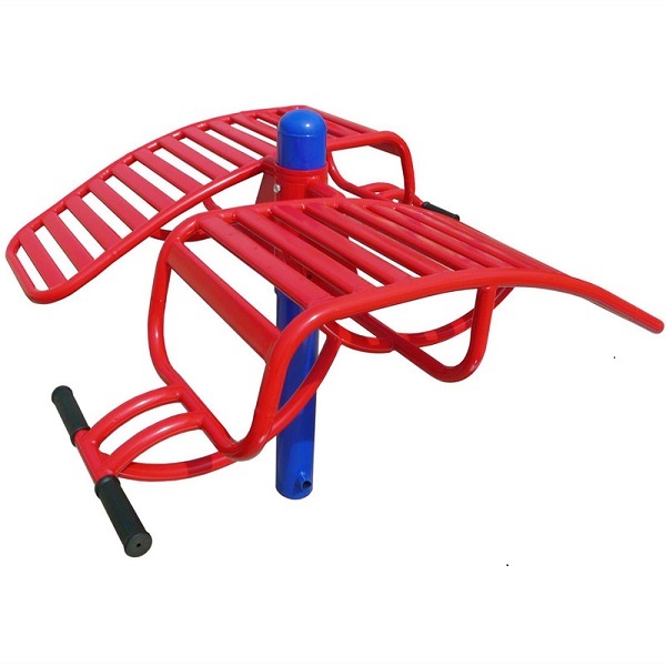 Ghế tập lưng bụng đôi NT-619 đỏ xanh