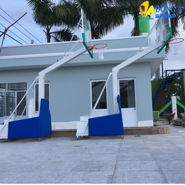 Ảnh trụ bóng rổ di động kính cường lực DA-07