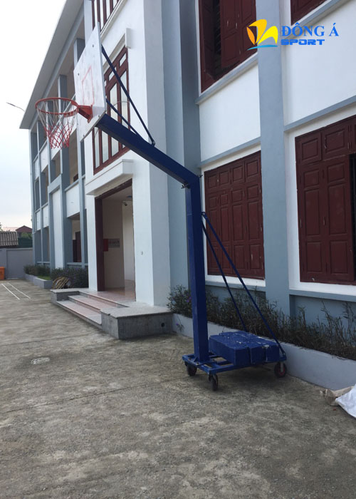 Lắp đặt hoàn thiện trụ bóng rổ cố định DA-02