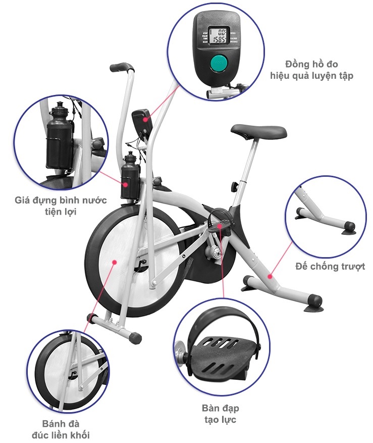 Xe đạp tập thể dục air bike