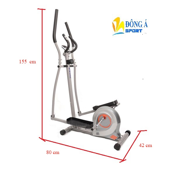 Kích thước lắp đặt xe đạp tập thể dục Air Bike AB-02