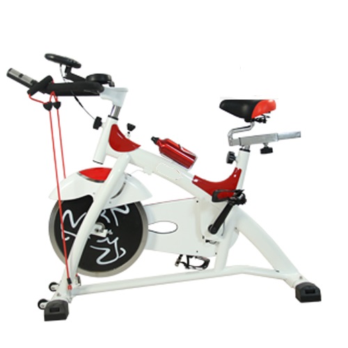 Xe đạp tập thể dục Spin Bike màu trắng