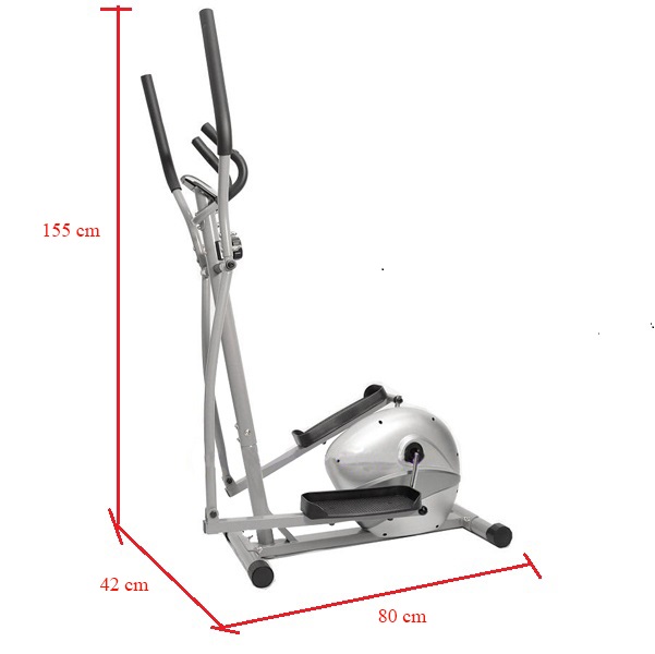 Kích thước lắp đặt xe đạp tập thể dục Air Bike AB-04
