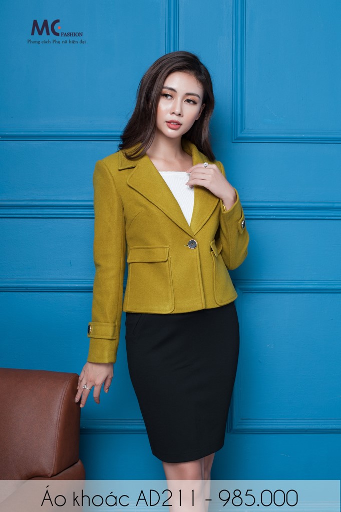 Áo khoác dạ lửng AD211