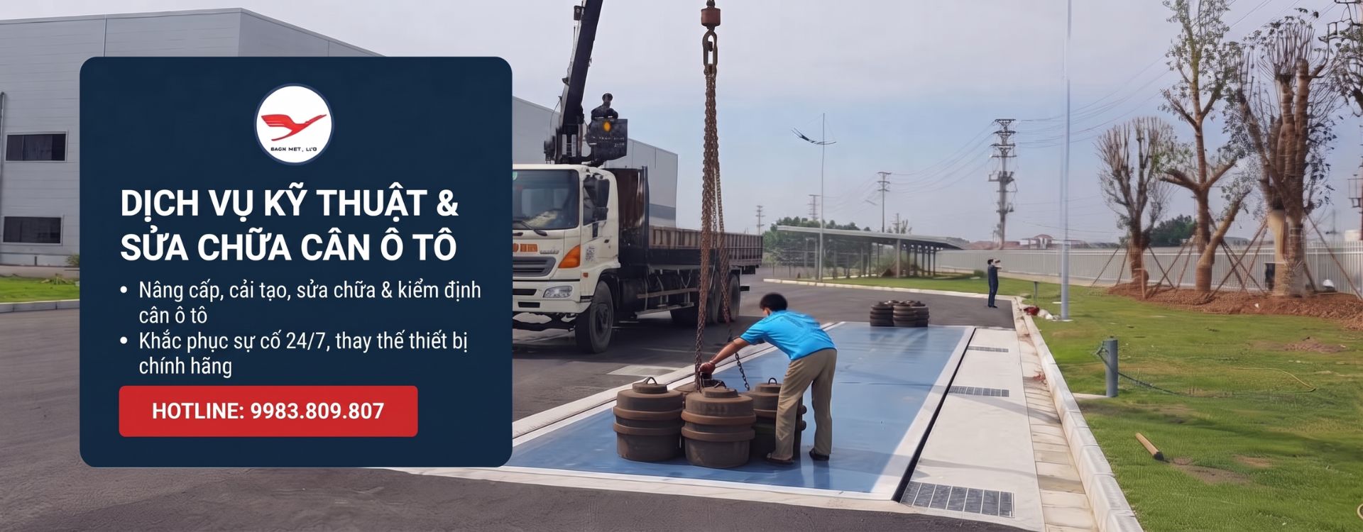 Dịch vụ kỹ thuật và sửa chữa cân ô tô điện tử Bách Việt