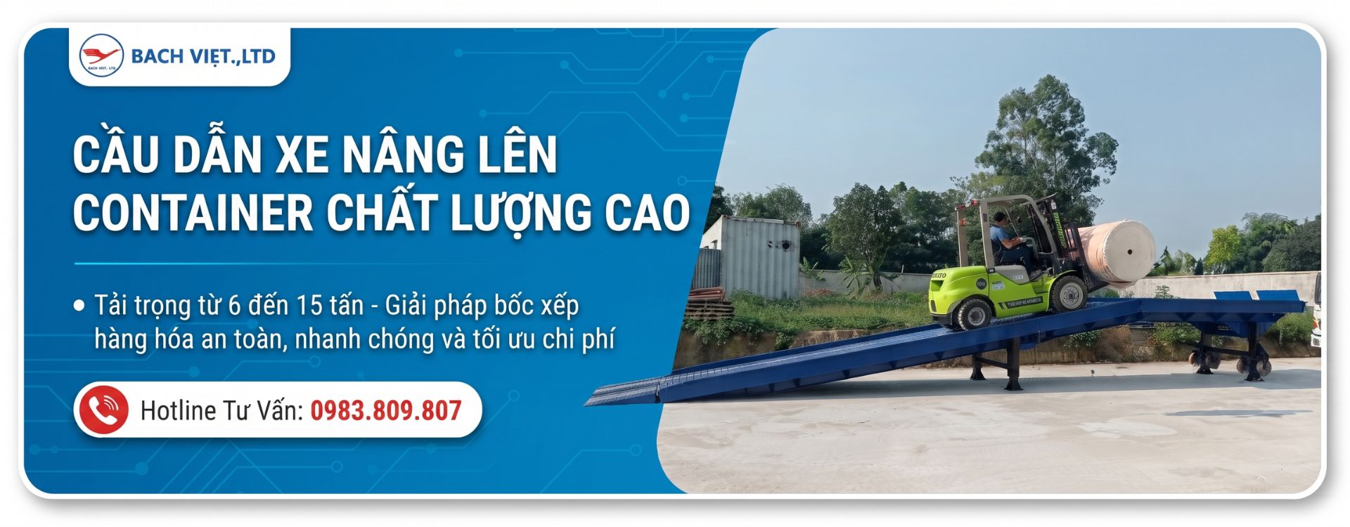 Cầu dẫn xe nâng Bách Việt