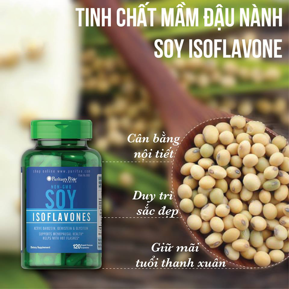 Mầm đậu nành Puritan's Pride Soy Isoflavones – Thế giới hàng ngoại