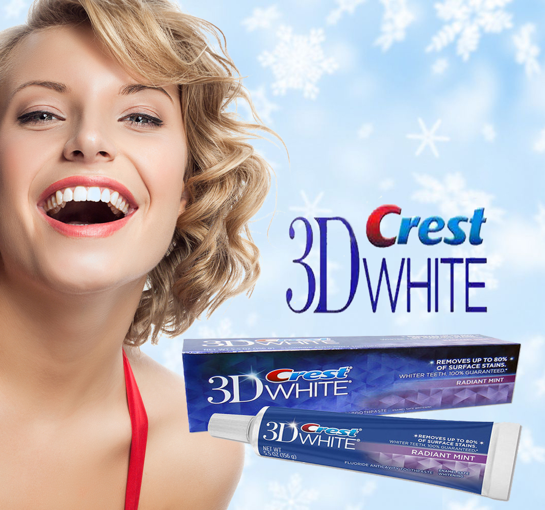kem danh rang crest white 3d radiant mint 156g