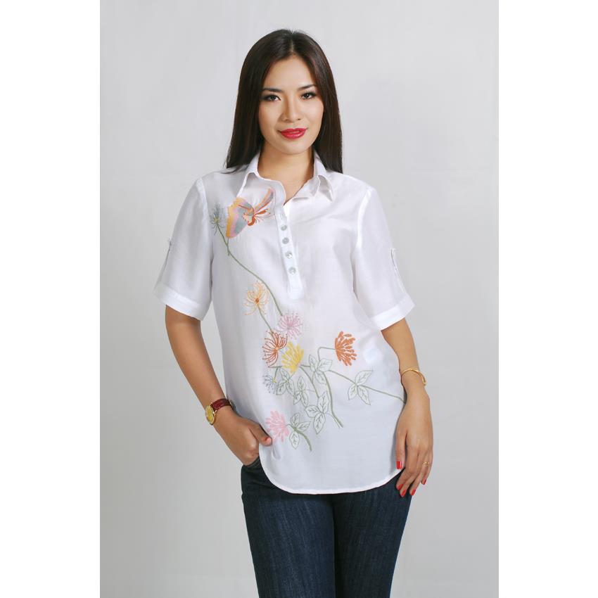 Áo Thêu Cổ Sơmi BLAT0041-07