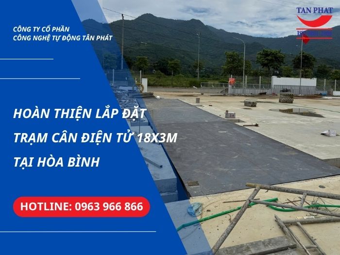 Hoàn Thiện Lắp Đặt Trạm Cân Điện Tử Tại Hòa Bình