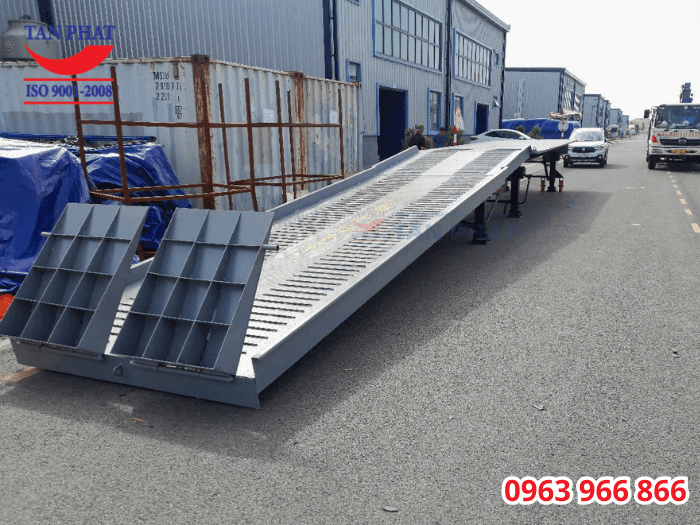 Thiết kế đặc biệt: Cầu xe nâng 16m giao tại Quảng Ninh