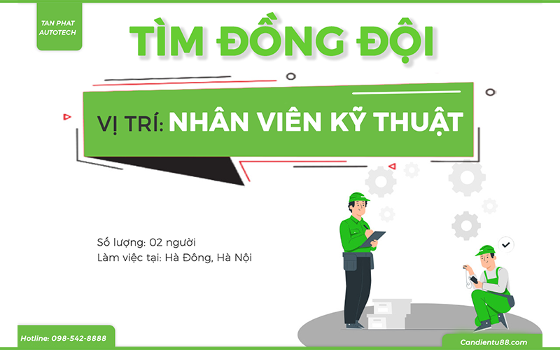 Tuyển dụng nhân viên kỹ thuật cơ điện