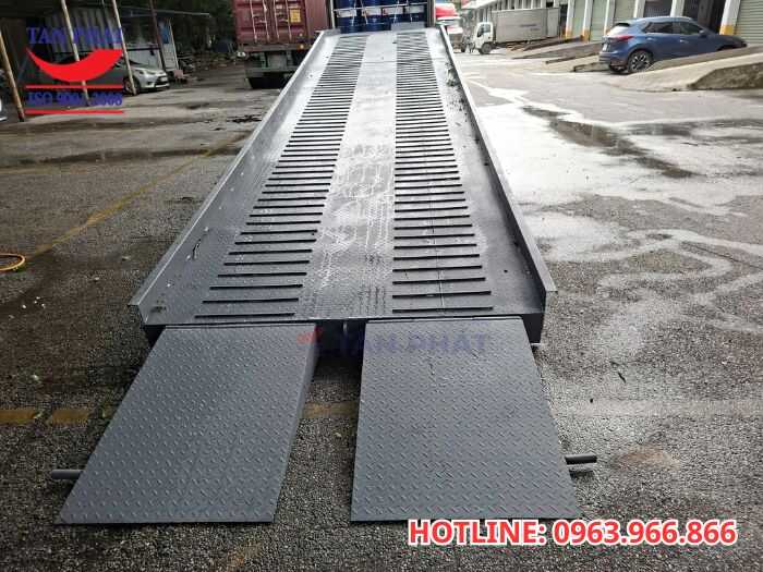 Cầu dẫn xe nâng 13m được hoàn thiện như thế nào?