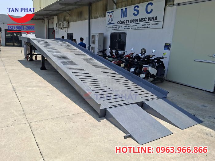 Hình ảnh dự án thực tế: Dự án cầu lên container 6 tấn tại Bắc Ninh