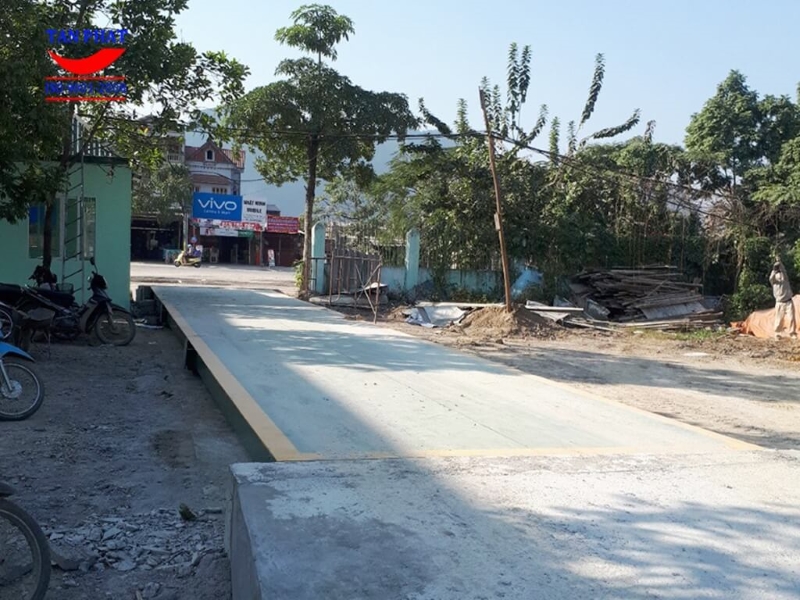 Cân ô tô 120 tấn lắp nổi Tân Phát bàn giao tại Lương Sơn, Hòa Binh