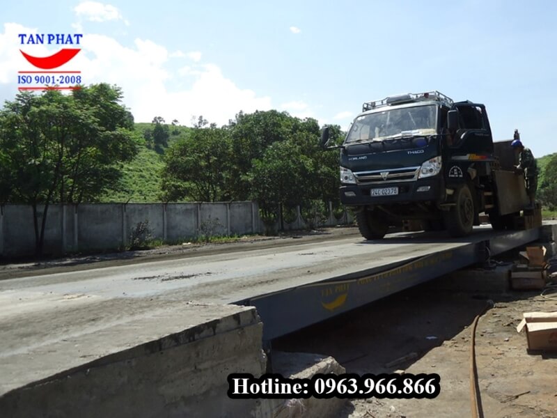 Trạm cân ô tô kiểu nổi 80 tấn được Tân Phát Bàn Giao tại Bát Xát - Lào Cai