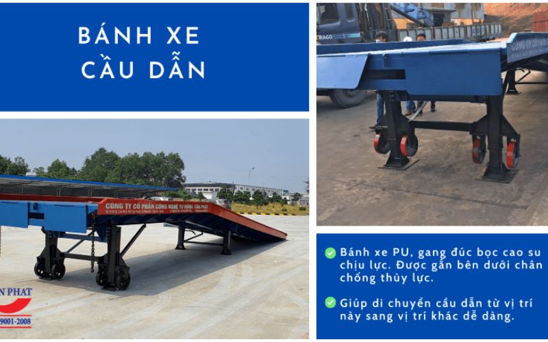 Bánh xe cầu dẫn xe nâng