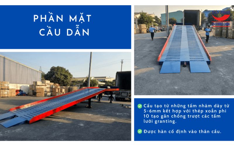 Phần mặt cầu dẫn xe nâng 6 tấn Tân Phát