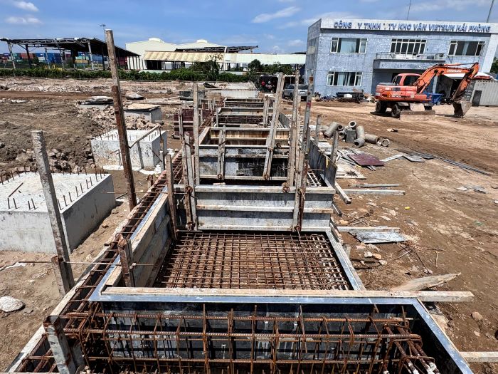 Thi công hố Dock tại công trình