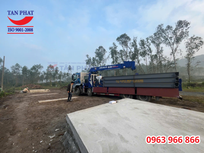 Quá trình lắp đặt trạm cân