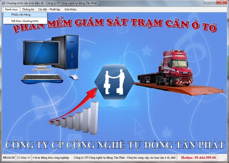 Phần mềm quản lý trạm cân ô tô điện tử