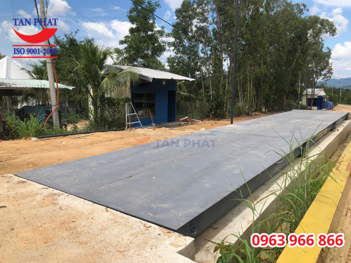 Trạm cân điện tử 120 tấn lắp đặt hoàn thiện tại Bình Thuận