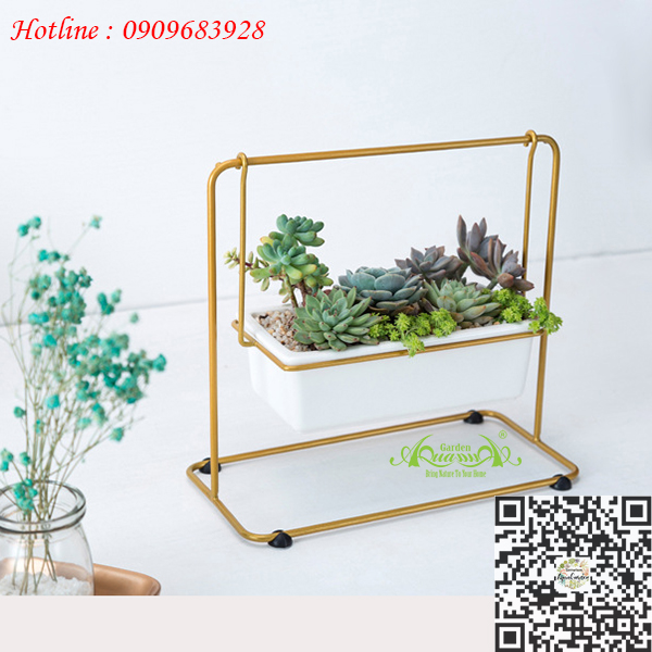 Gốm Xích Đu Khung Sắt Đơn - Aquagarden