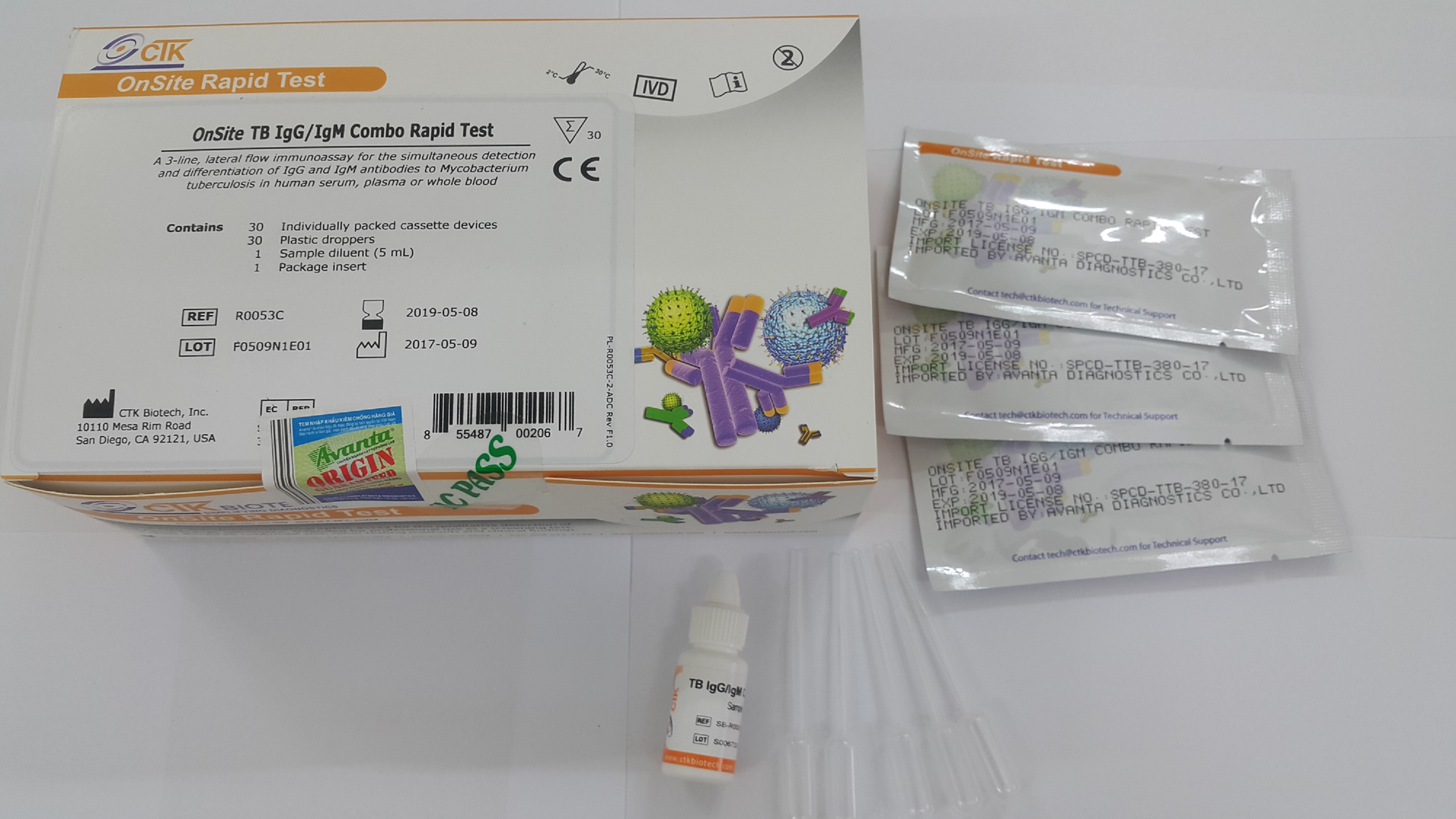 Test thử Onsite TB IgM/IgG Rapid Test