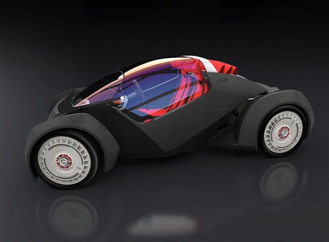 Thiết kế độc đáo của xe đua in 3D trong tương lai