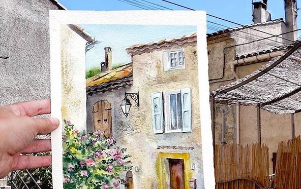 Khám phá cảnh đẹp thế giới qua bộ sưu tập tranh màu nước lung linh