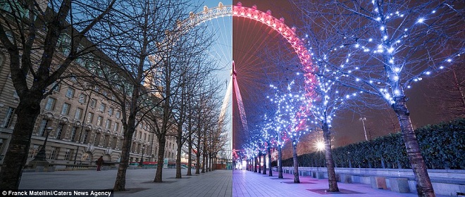 Vẻ đẹp khác biệt giữa ngày và đêm ở London
