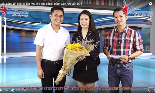 Kết thúc khóa học MC - đơn vị bệnh viện Hữu Nghị Việt Đức