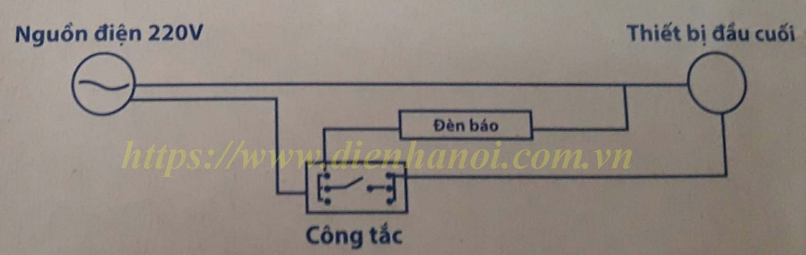 Sơ đồ đấu nối hạt đèn báo đỏ WIDE Panasonic