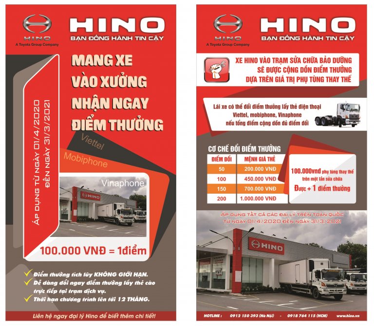 CHƯƠNG TRÌNH CHĂM SÓC KHÁCH HÀNG 2020 – MANG XE VÀO XƯỞNG, NHẬN NGAY ĐIỂM THƯỞNG