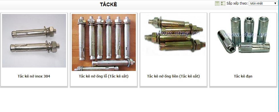 Vât liệu xây dựng: Cẩm nang khi mua bulong - ốc vít Tac-ke