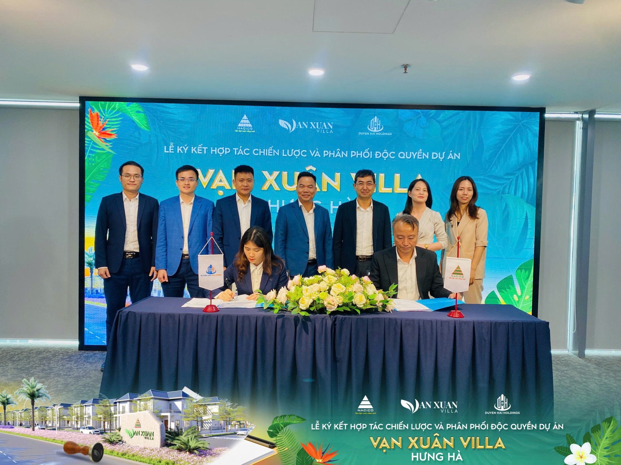NACICO KÝ KẾT HỢP TÁC CÙNG DUYÊN HẢI HOLDINGS ĐƯA DỰ ÁN VẠN XUÂN VILLA RA MẮT THỊ TRƯỜNG