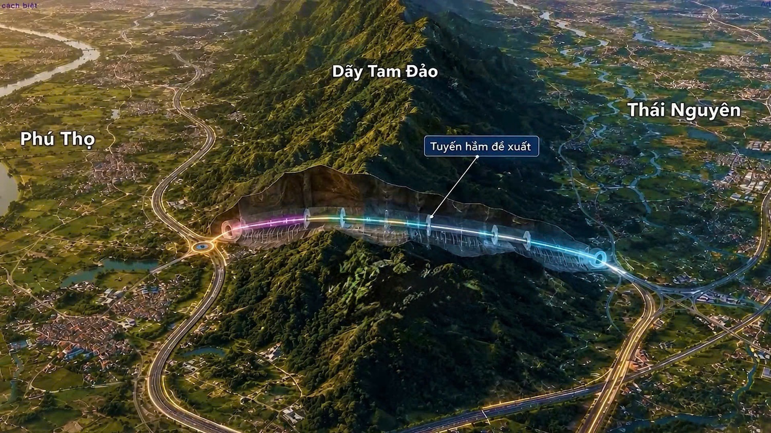Thống nhất làm đường xuyên núi Tam Đảo kết nối Thái Nguyên - Phú Thọ - Hà Nội
