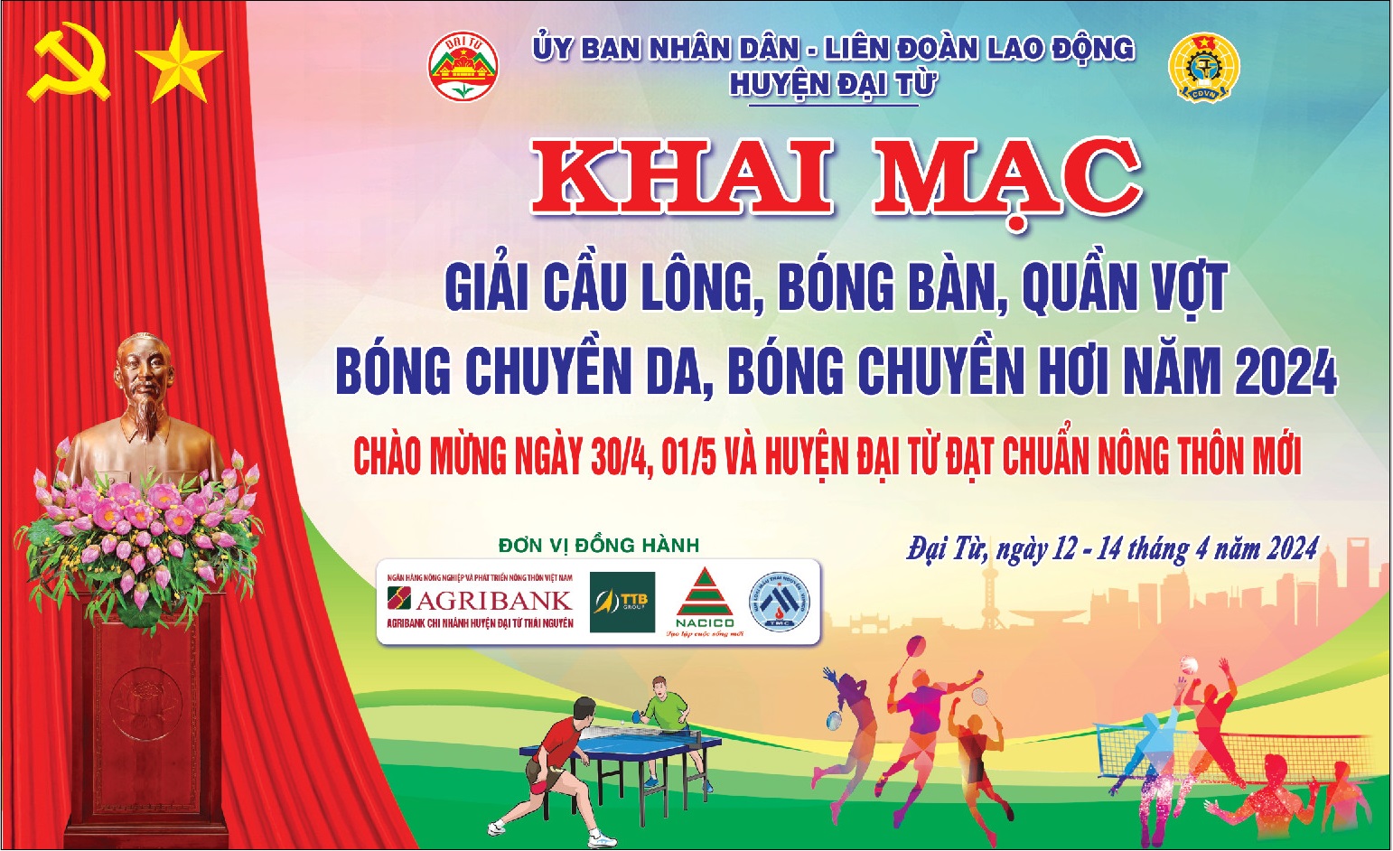 Nacico vinh dự được đồng hành cùng giải thể thao của Huyện Đại Từ 2024