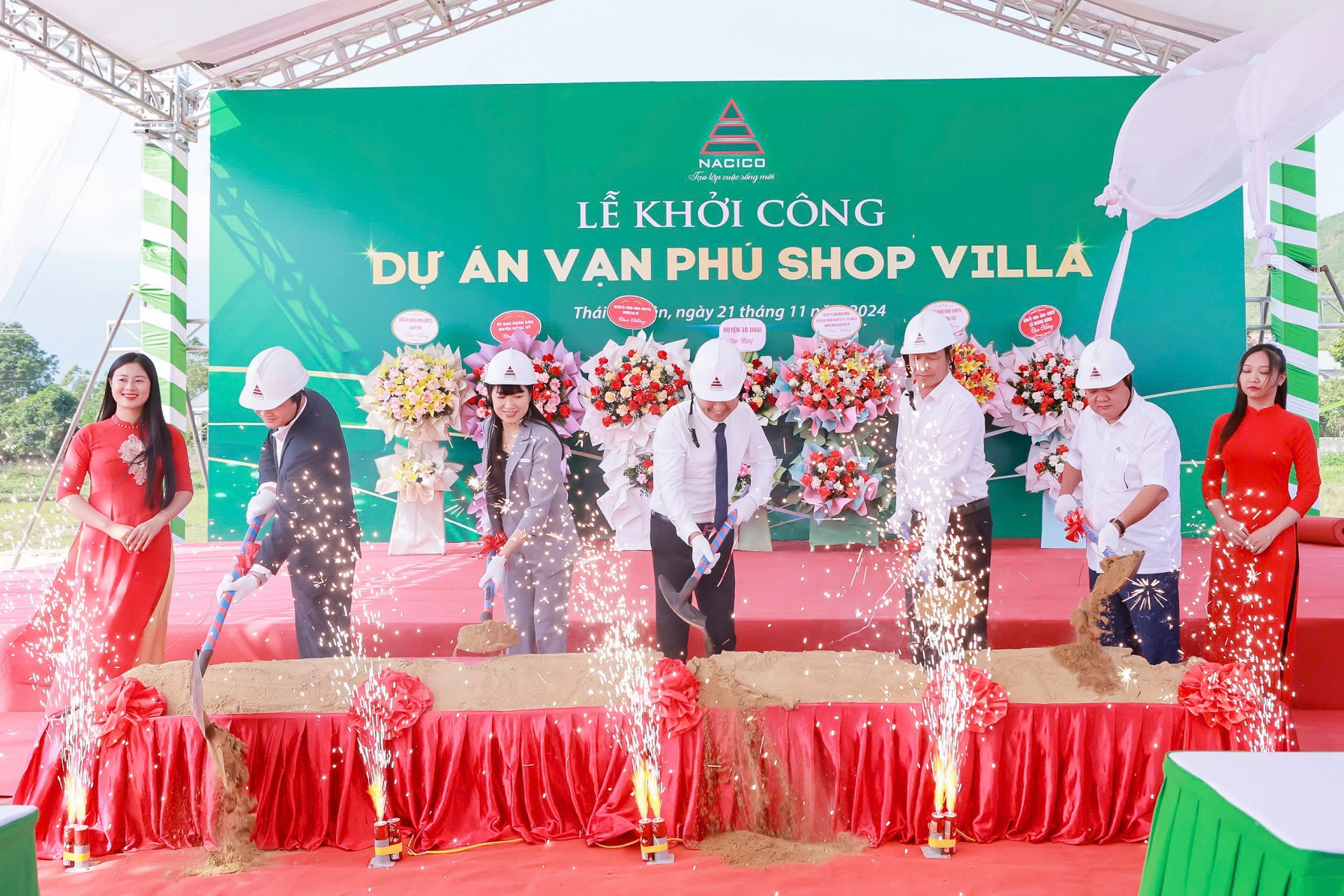 LỄ KHỞI CÔNG DỰ ÁN VẠN PHÚ SHOP VILLA – ĐIỂM NHẤN MỚI CỦA HUYỆN ĐẠI TỪ