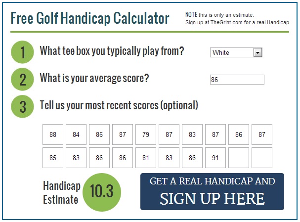 CALCULATOR - CALLAWAY HANDICAP SYSTEM