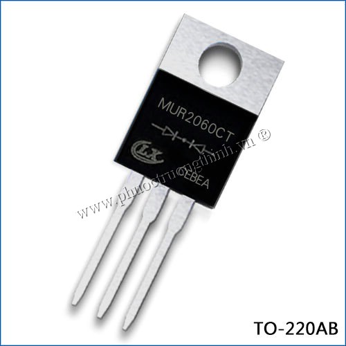 Schottky diode (Rectifier diode) MUR2060CT 20A 600V TO-220AB