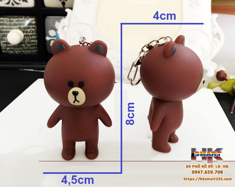 Móc khóa Monchichi gấu thỏ