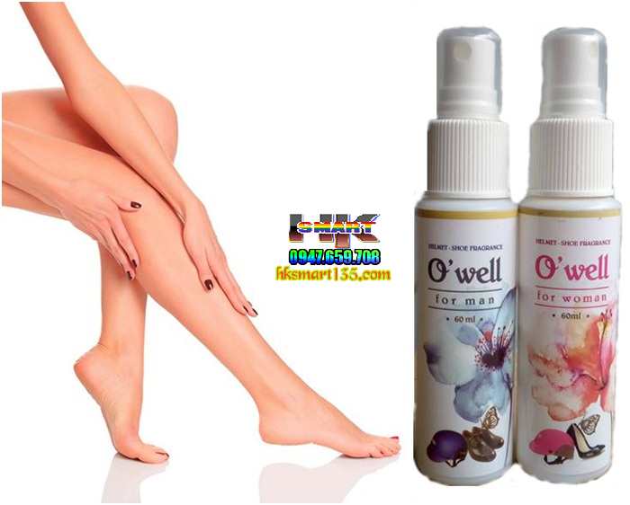 Chai xịt khử mùi giày dép, nón bảo hiểm O'well